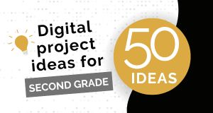 image that states 50 ideas for second grade